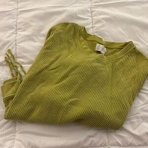 Anthropologie Waffle Pullover